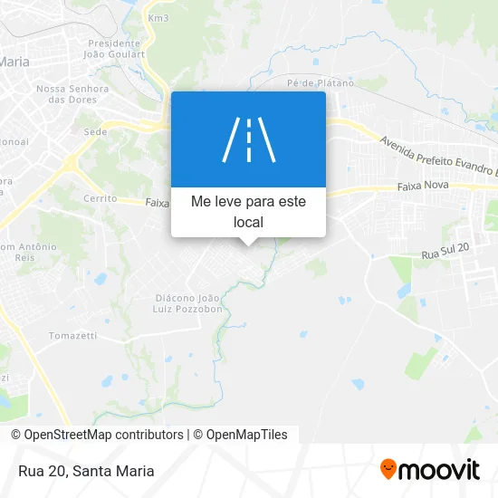 Rua 20 mapa