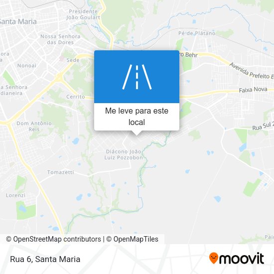 Rua 6 mapa