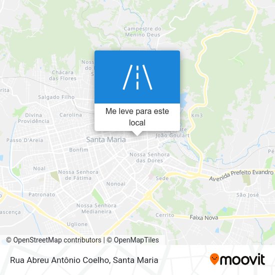 Rua Abreu Antônio Coelho mapa