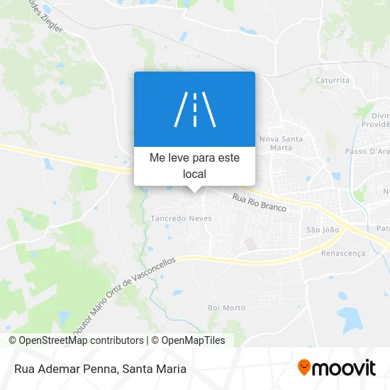 Rua Ademar Penna mapa