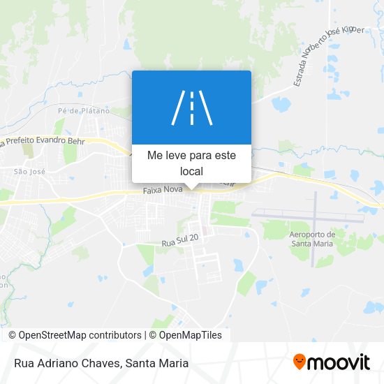 Rua Adriano Chaves mapa