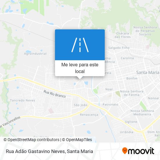Rua Adão Gastavino Neves mapa