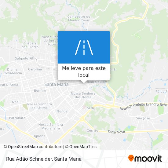 Rua Adão Schneider mapa