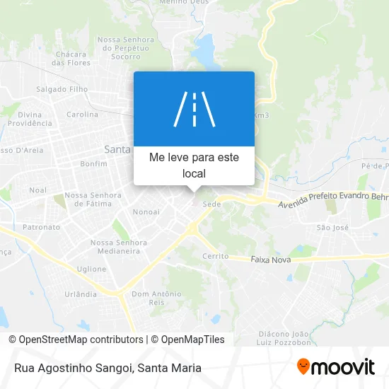 Rua Agostinho Sangoi mapa