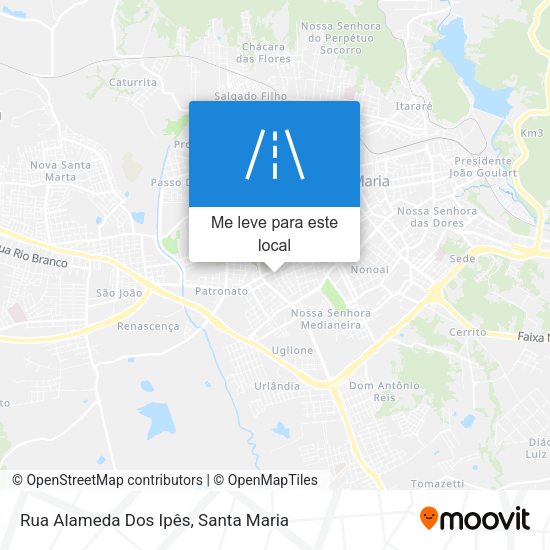 Rua Alameda Dos Ipês mapa