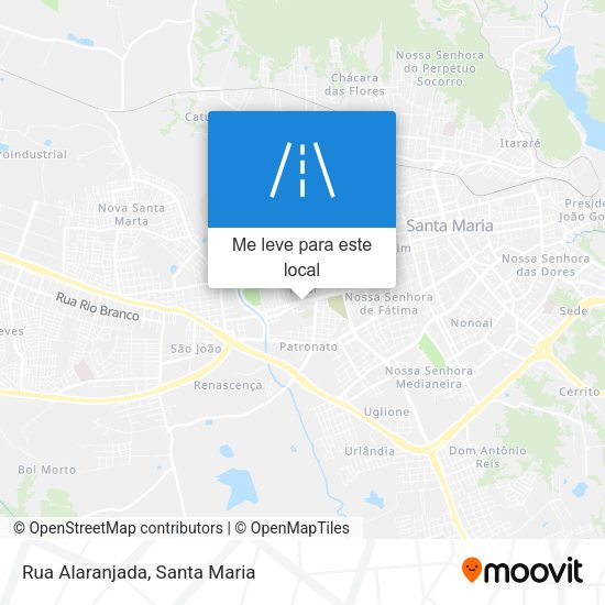 Rua Alaranjada mapa