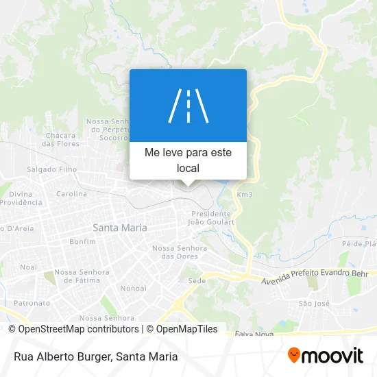 Rua Alberto Burger mapa