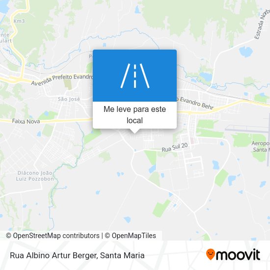 Rua Albino Artur Berger mapa
