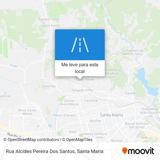 Rua Alcides Pereira Dos Santos mapa