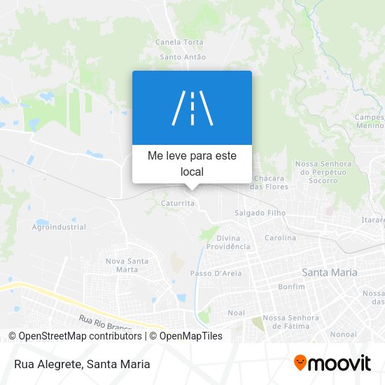 Rua Alegrete mapa