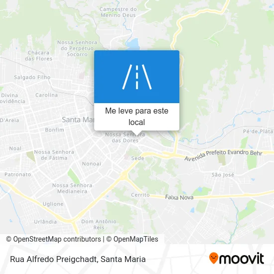 Rua Alfredo Preigchadt mapa
