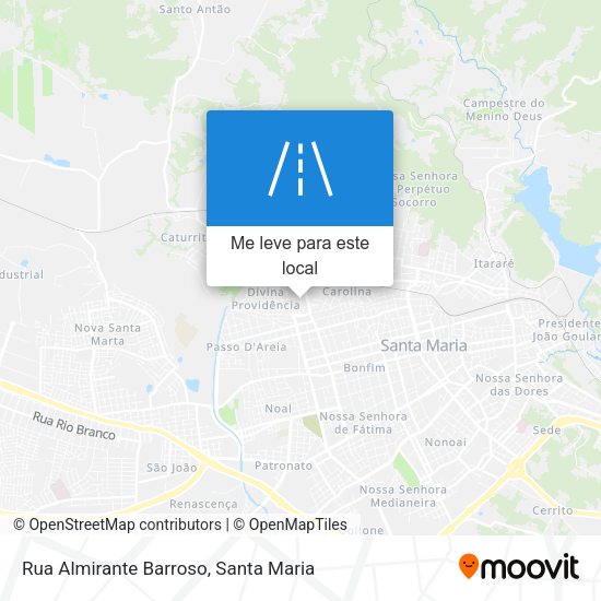 Rua Almirante Barroso mapa