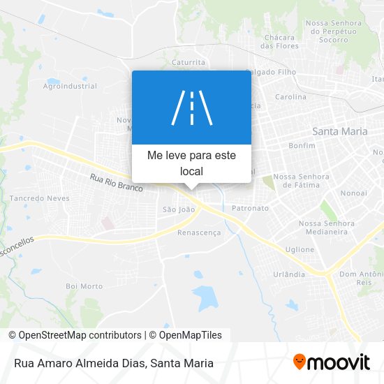 Rua Amaro Almeida Dias mapa