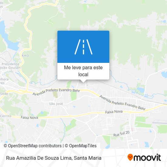 Rua Amazilia De Souza Lima mapa