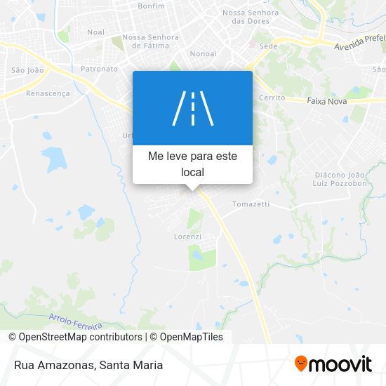 Rua Amazonas mapa