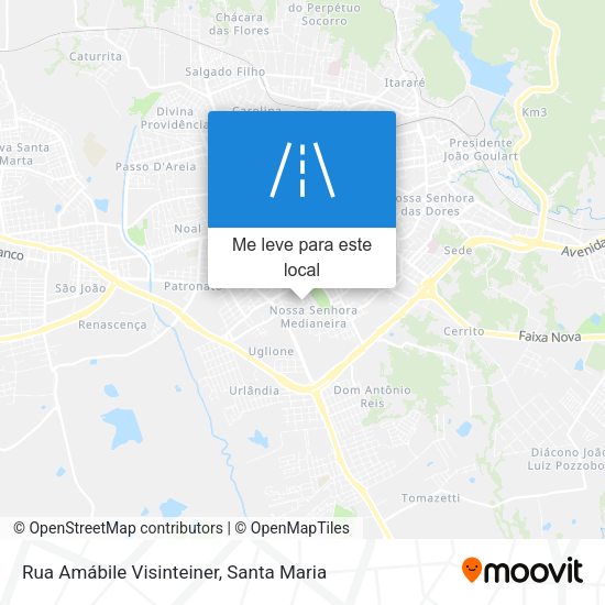 Rua Amábile Visinteiner mapa