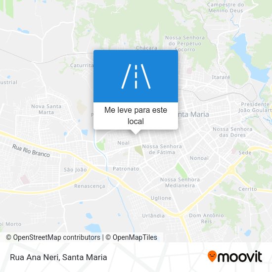 Rua Ana Neri mapa