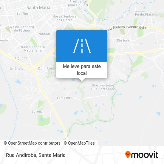 Rua Andiroba mapa