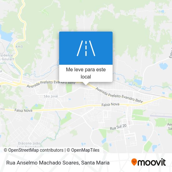 Rua Anselmo Machado Soares mapa
