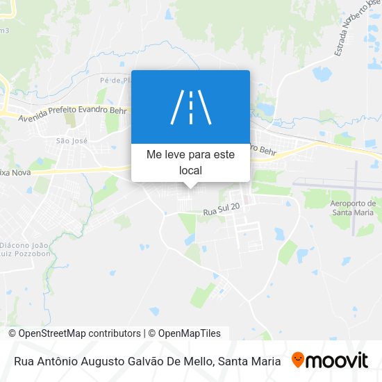 Rua Antônio Augusto Galvão De Mello mapa
