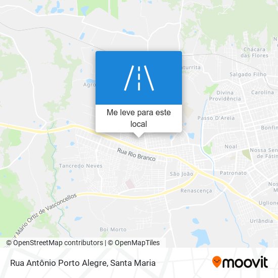 Rua Antônio Porto Alegre mapa