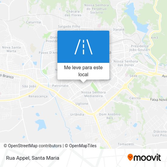 Rua Appel mapa
