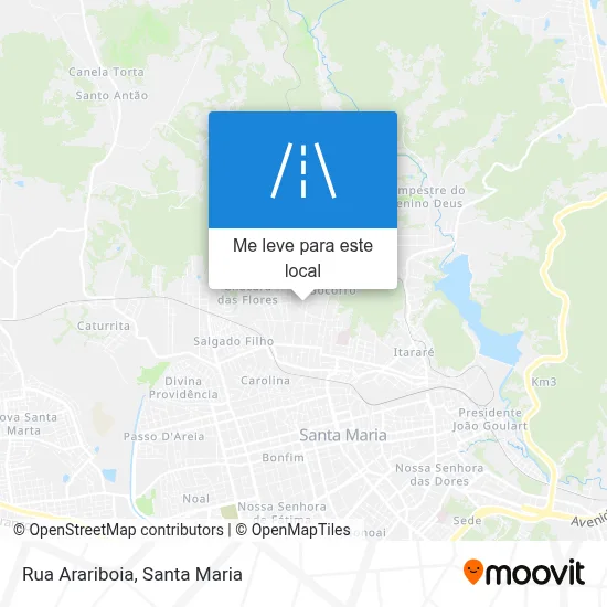 Rua Arariboia mapa