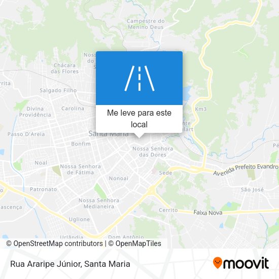Rua Araripe Júnior mapa