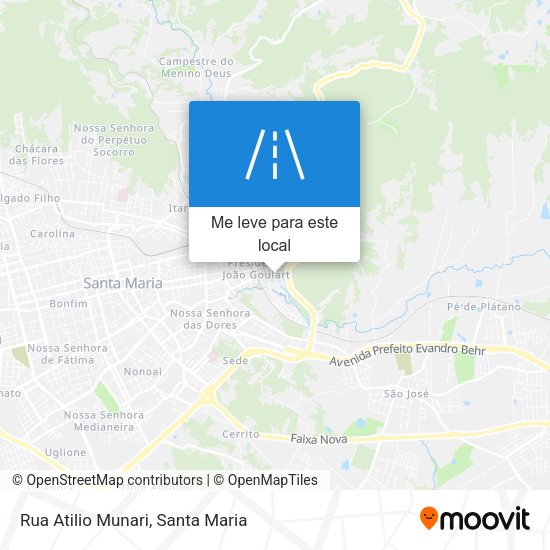Rua Atilio Munari mapa