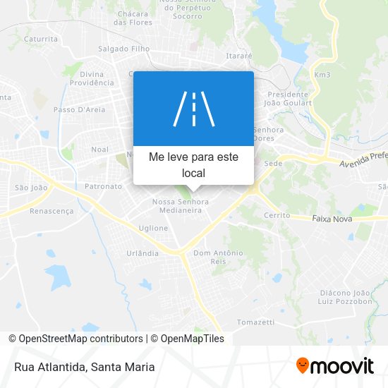 Rua Atlantida mapa