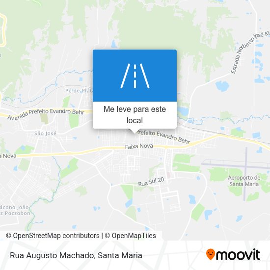 Rua Augusto Machado mapa