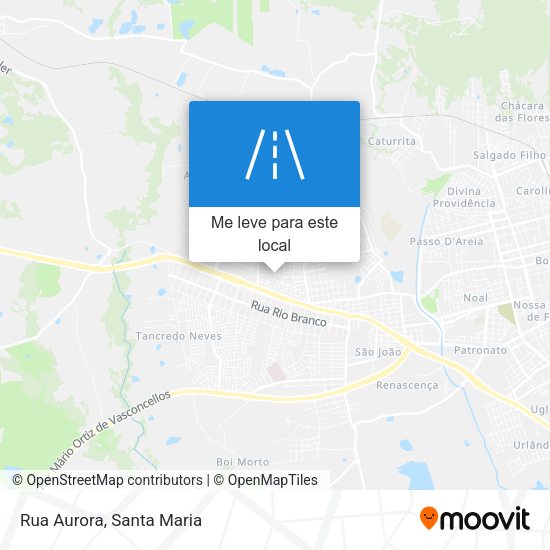 Rua Aurora mapa