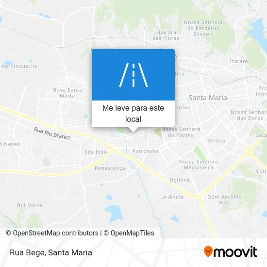 Rua Bege mapa