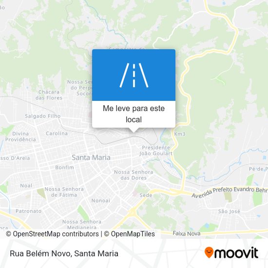 Rua Belém Novo mapa