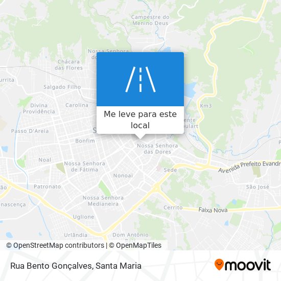 Rua Bento Gonçalves mapa