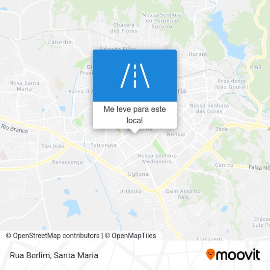 Rua Berlim mapa