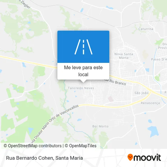 Rua Bernardo Cohen mapa