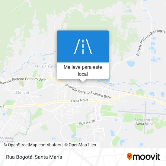 Rua Bogotá mapa