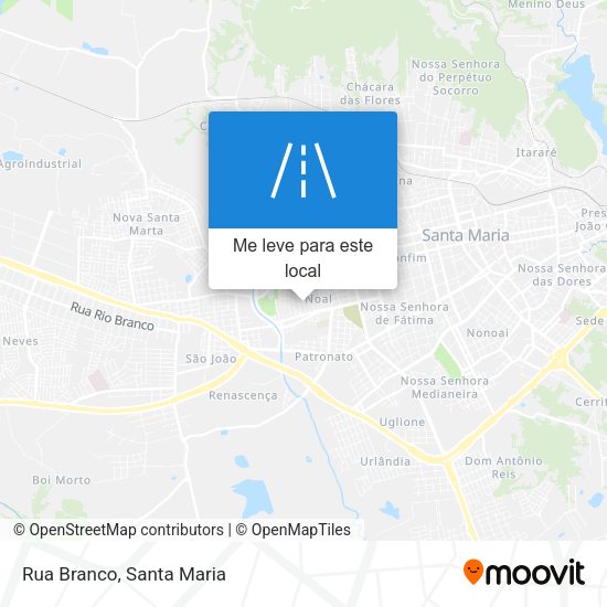 Rua Branco mapa