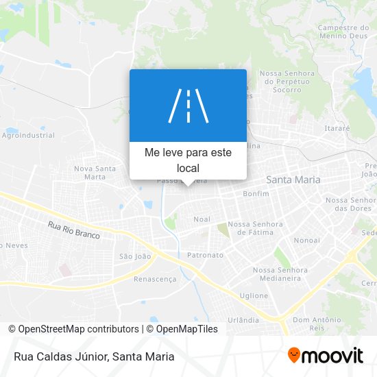 Rua Caldas Júnior mapa