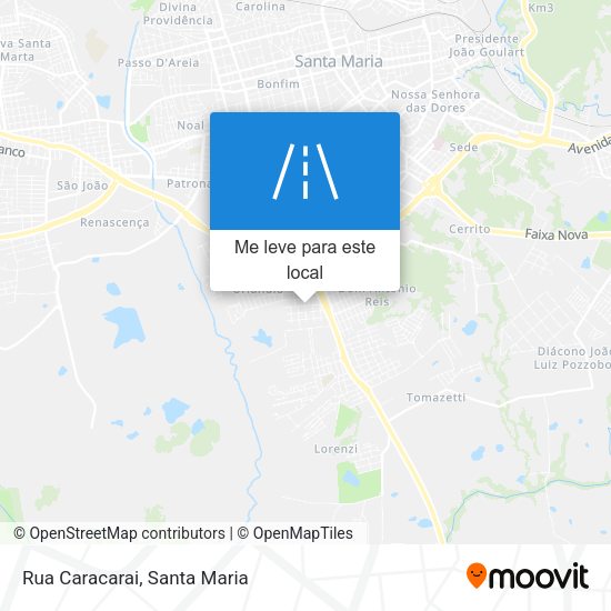 Rua Caracarai mapa