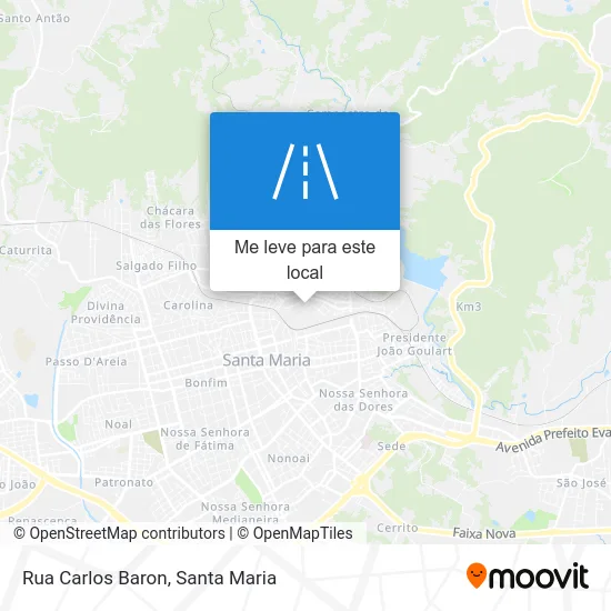 Rua Carlos Baron mapa
