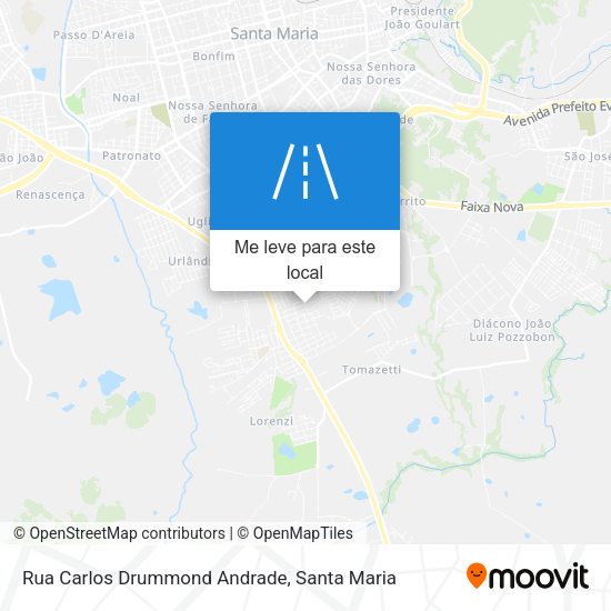 Rua Carlos Drummond Andrade mapa
