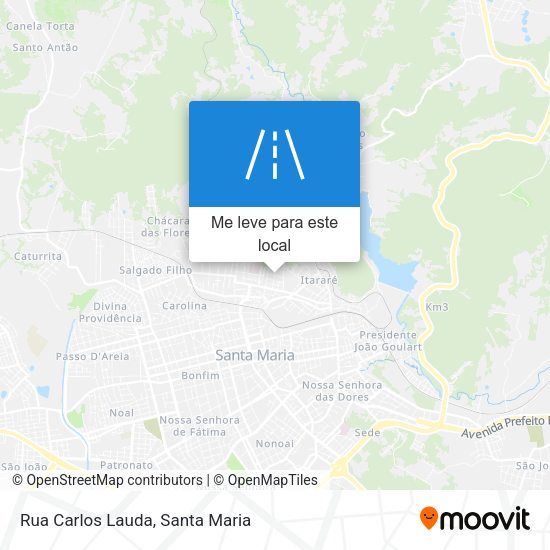 Rua Carlos Lauda mapa