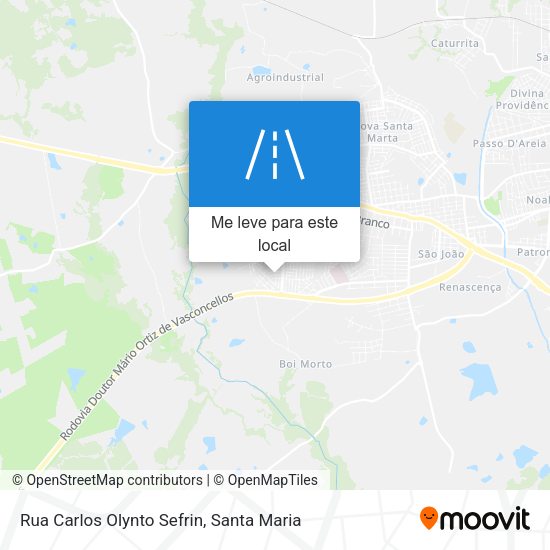 Rua Carlos Olynto Sefrin mapa