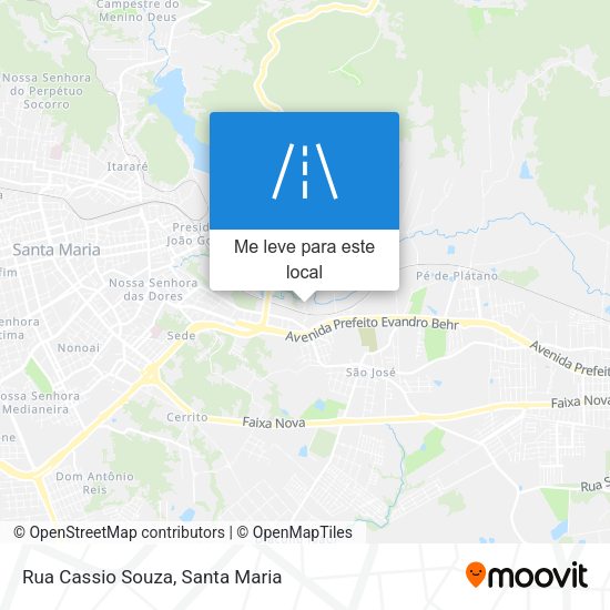 Rua Cassio Souza mapa