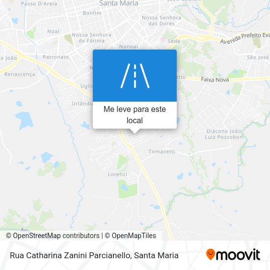 Rua Catharina Zanini Parcianello mapa