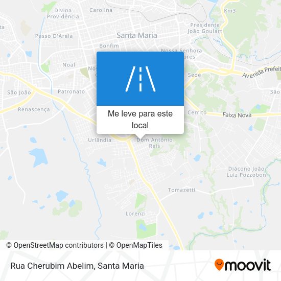 Rua Cherubim Abelim mapa