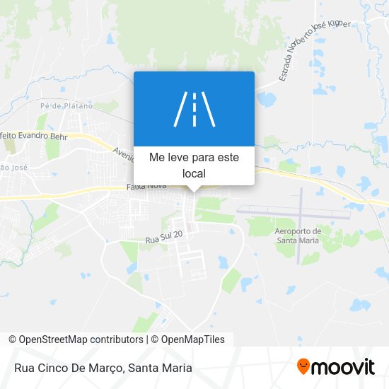 Rua Cinco De Março mapa