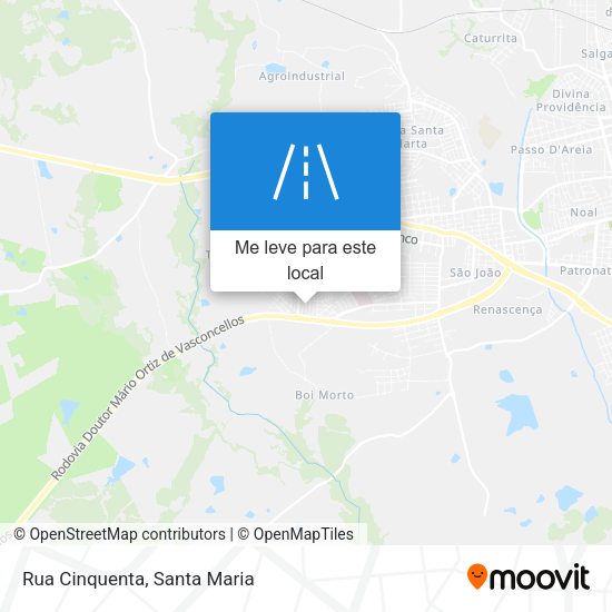 Rua Cinquenta mapa